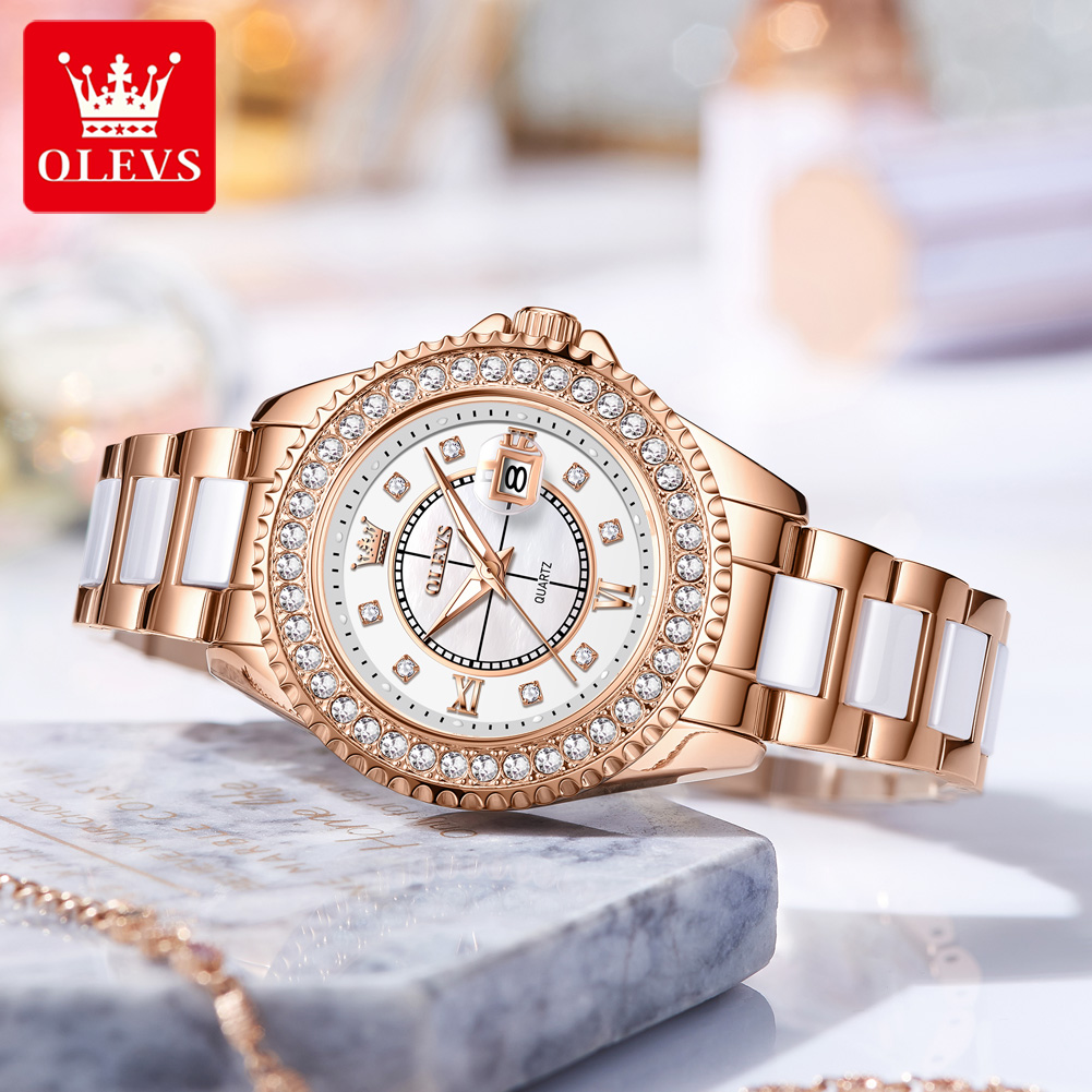 Perpetual Calendar Watch - OLEVS 3685 Luxury Women's Watch Top