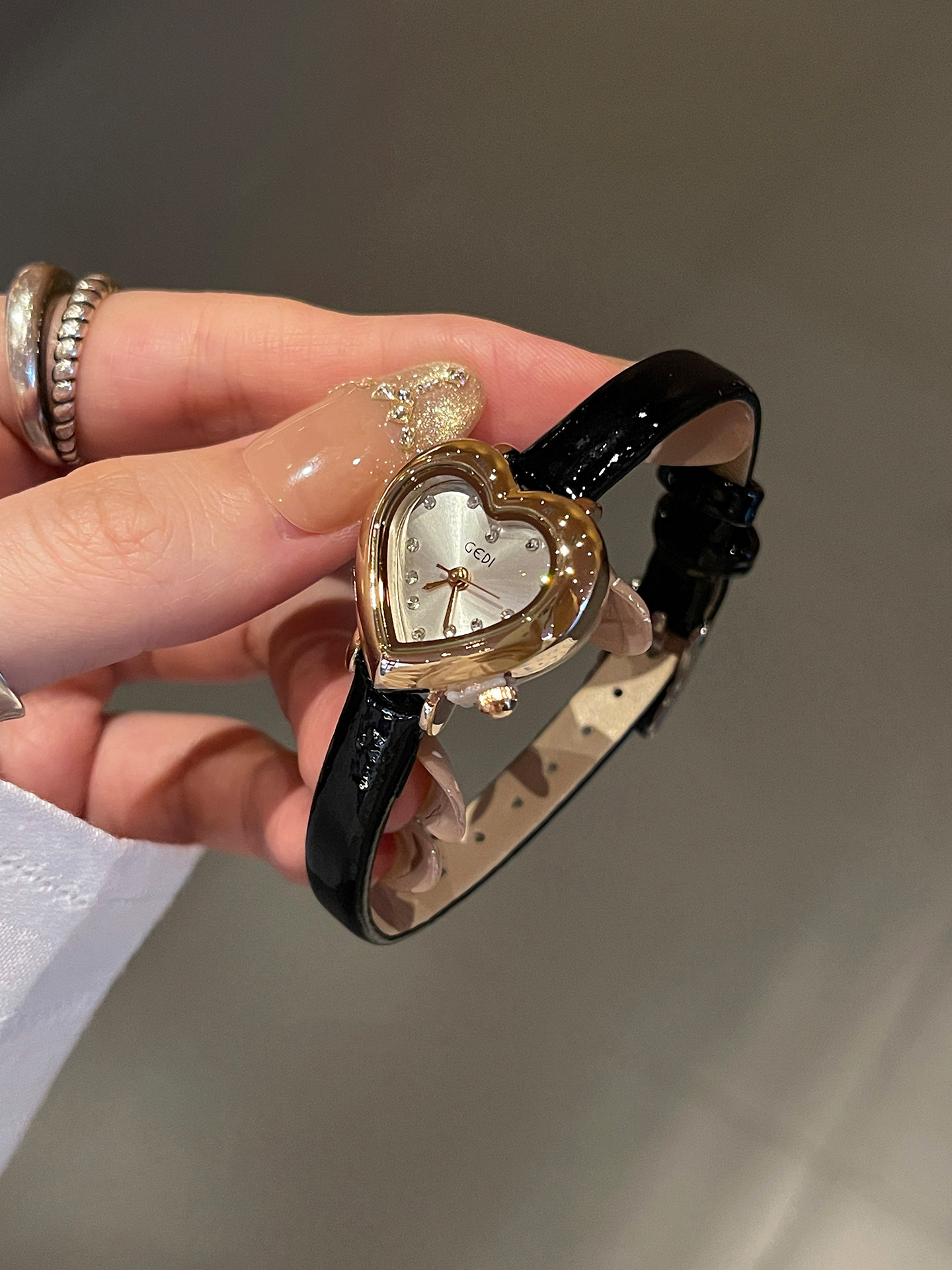 Luxury Watch Leather Strap - Light Luxury Compact Watch for Women