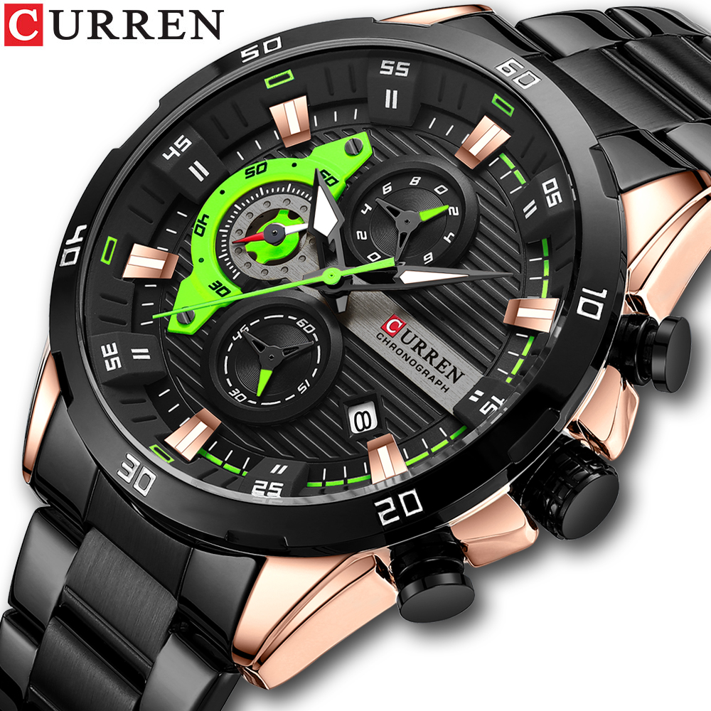 Luxury Watch Mockup - Watches For Men CURREN Man WristWatch