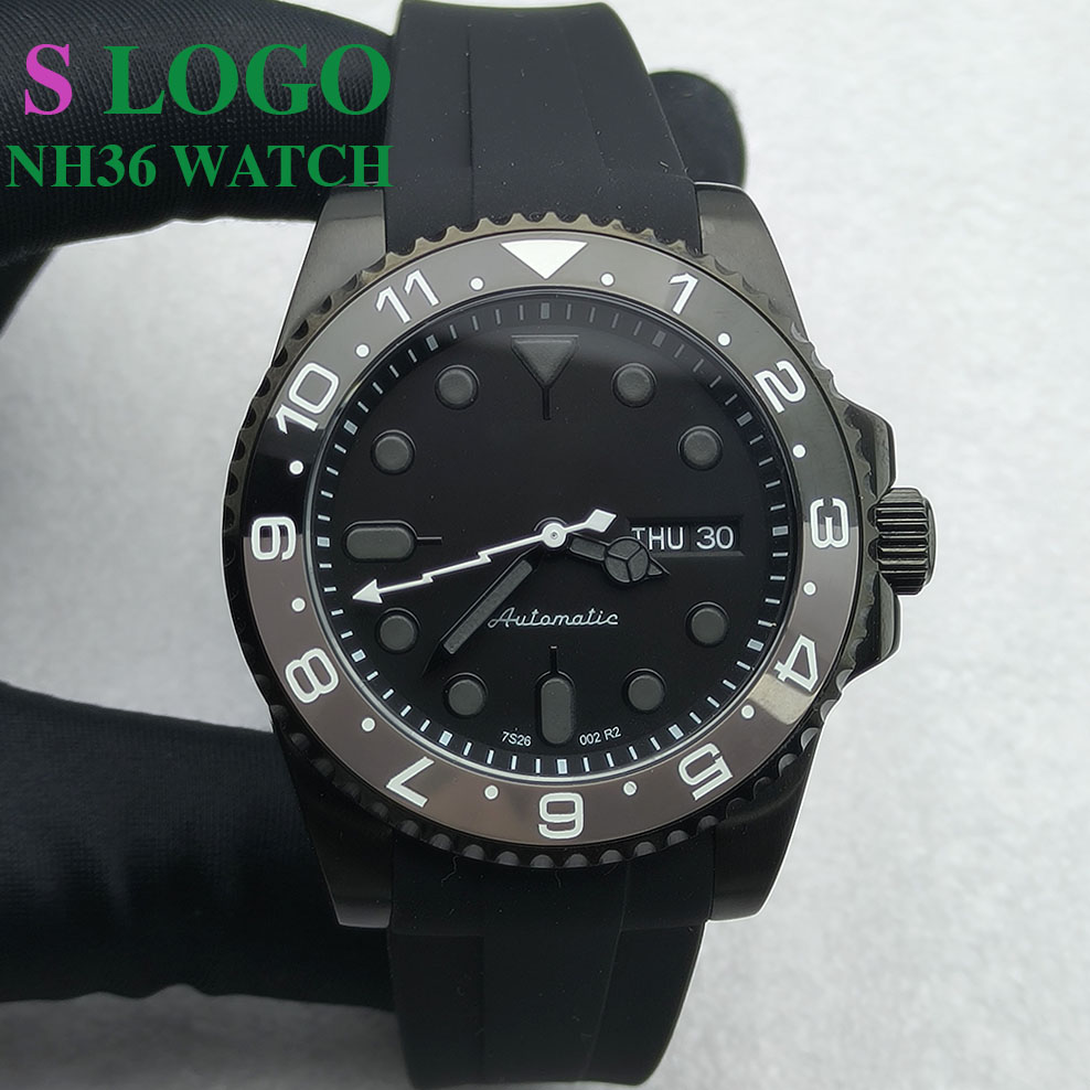 Perpetual Calendar Watch - 40MM NH36 Watch Black Men's Stainless