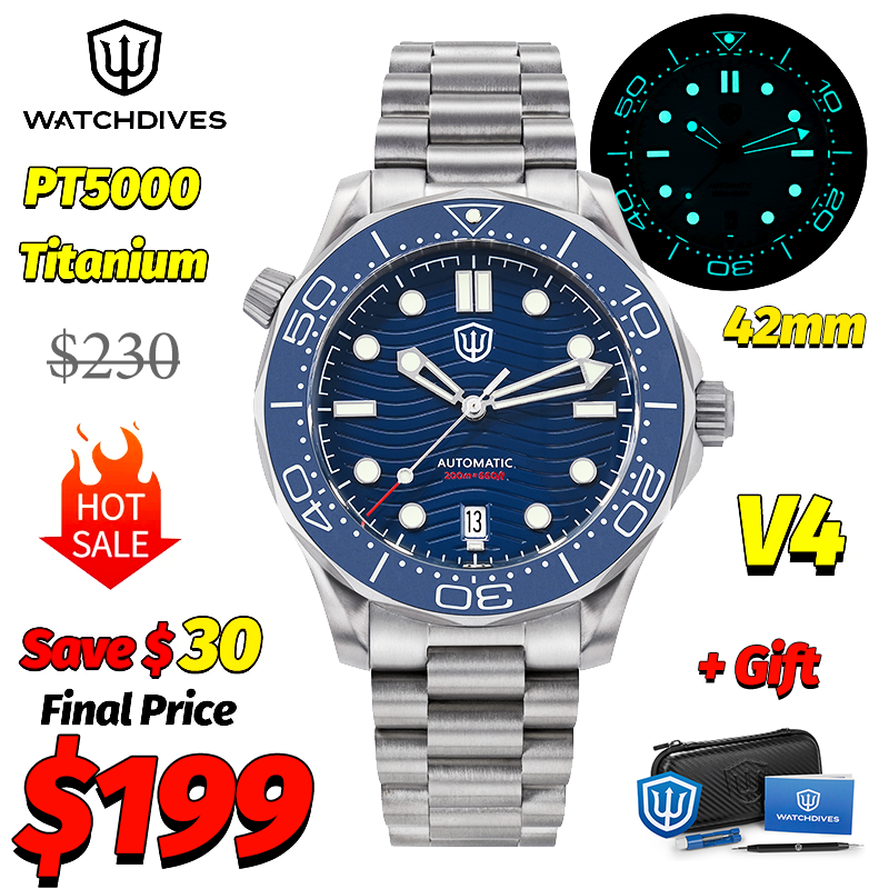 Luxury Watch Safe - Watchdives WD007 V4 007 NTTD Mechanical