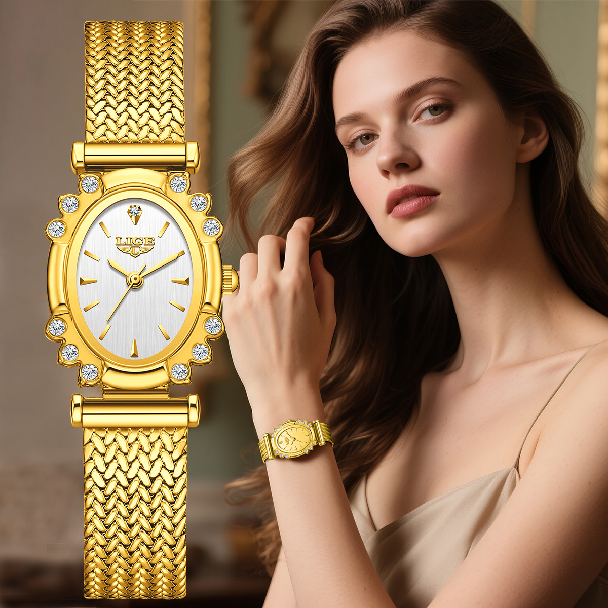 Luxury Women'S Watch - LIGE 2026 Luxury Women Watches Fashion