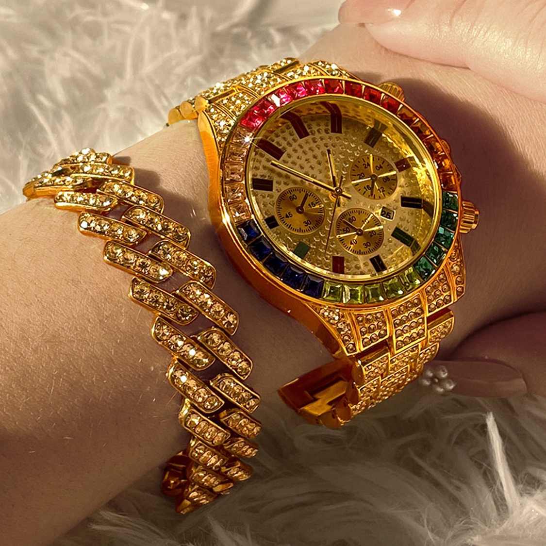 Luxury Watch Kit - Fashion Hiphop Women Quartz Watch Luxury