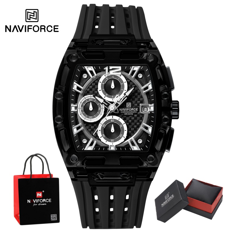 Luxury Watch Box - NAVIFORCE Man's Watch 5ATM Waterproof Quartz
