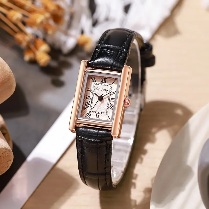 Luxury Watch Leather Strap - Famous Brand Women Watch Fashion Leather