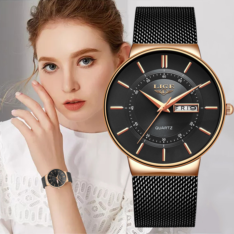 Luxury Watch Index - LIGE Women Watches Luxury Brand Ultra-thin