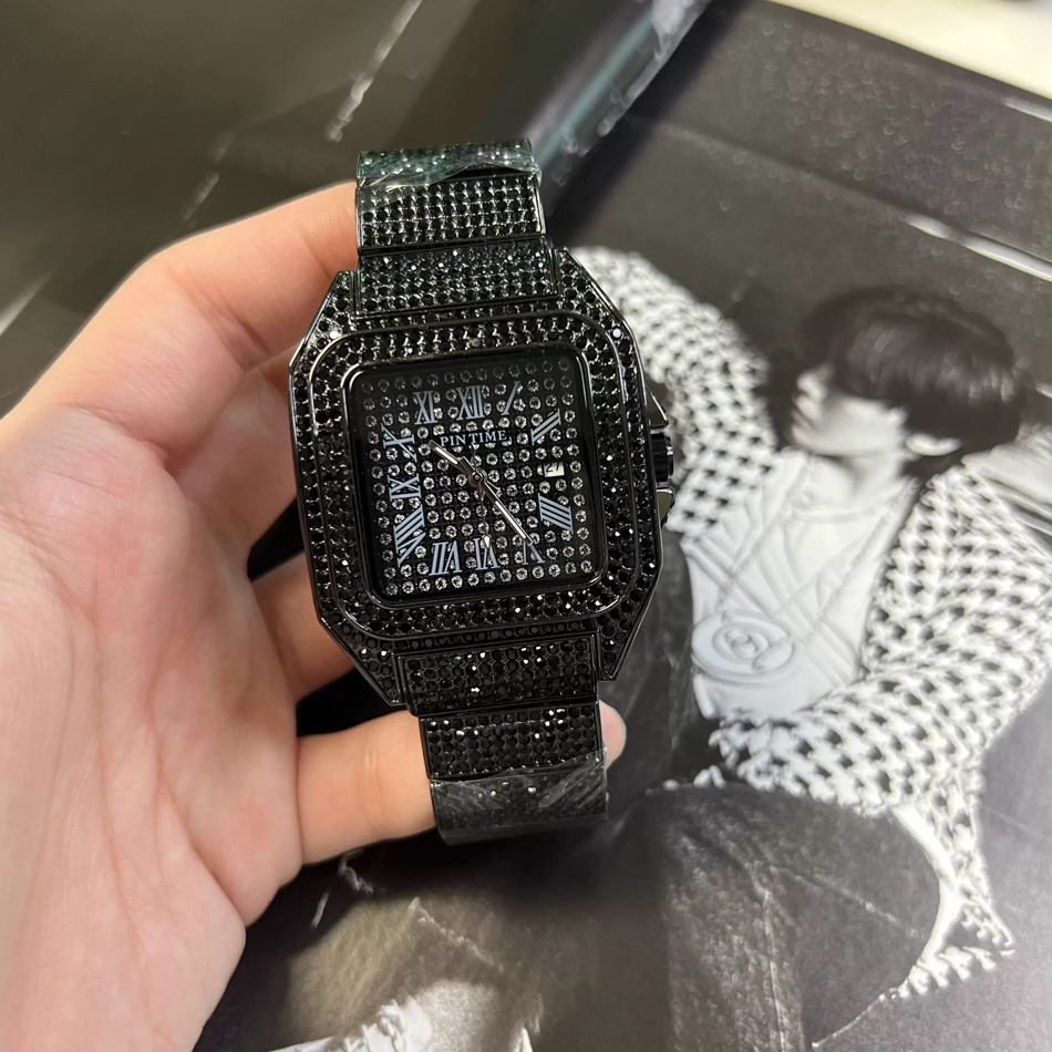 Luxury Watch Mockup - Gold or black Watch Ice Out