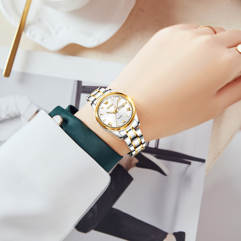 OLEVS 5563 New Fashion Women Q – обзор и цена Luxury Watch Leather Strap