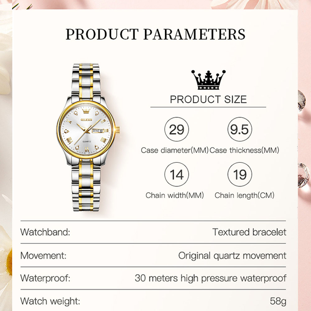 OLEVS 5563 New Fashion Women Q – обзор и цена Luxury Watch Leather Strap