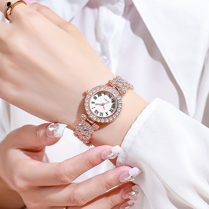 5PCS Luxury Rhinestone Women's – обзор и цена Luxury Watch Kit
