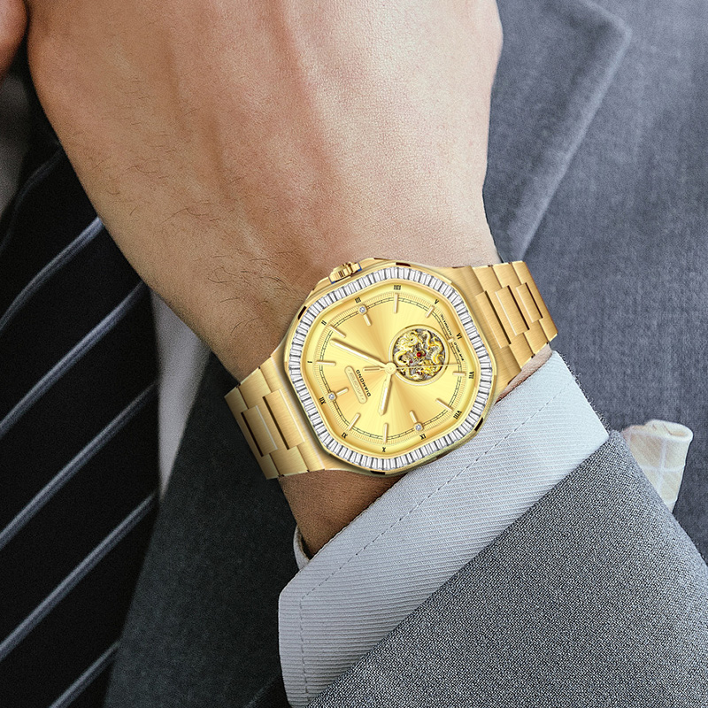 MIGE Men's Golden Automatic Wa – обзор и цена Luxury Watch Events