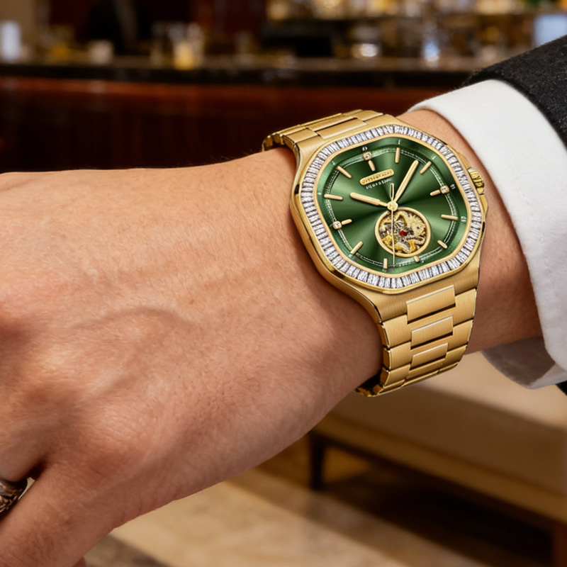 MIGE Men's Golden Automatic Wa – обзор и цена Luxury Watch Events