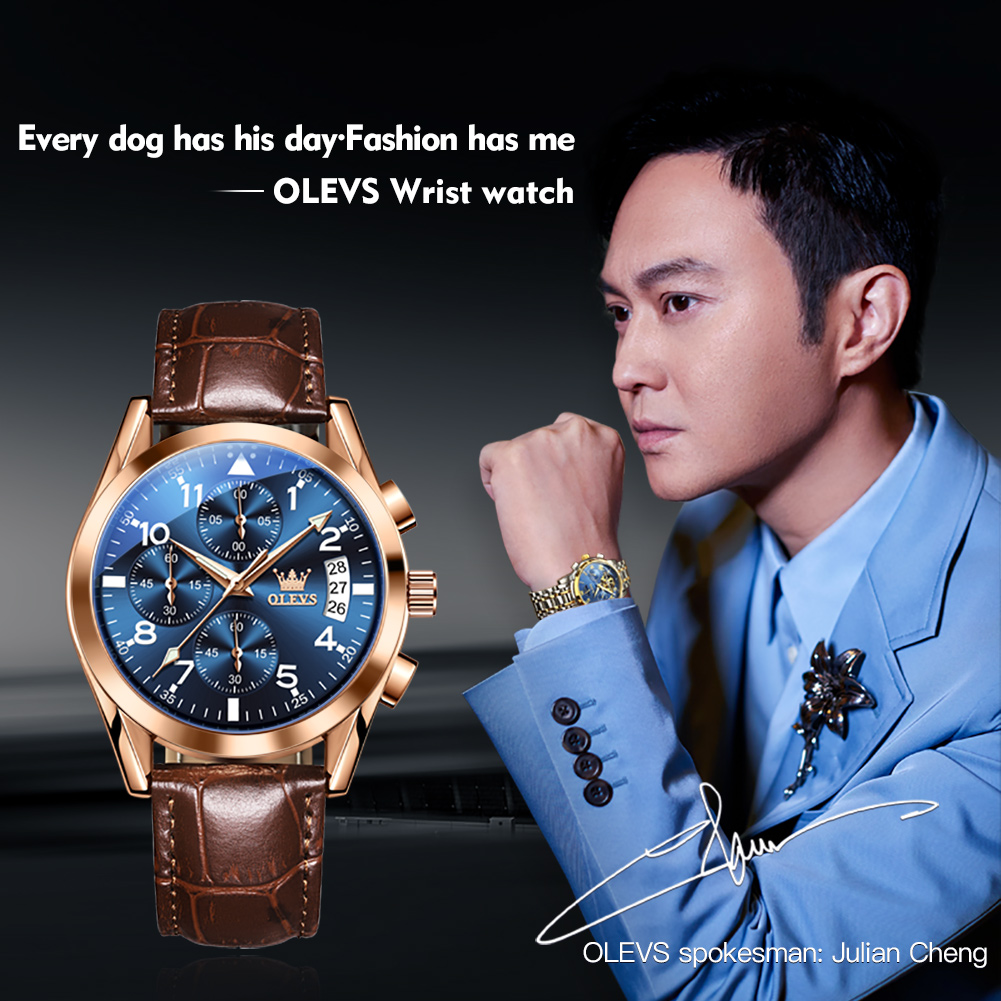 OLEVS 2878 Luxury Men's Watche – обзор и цена Luxury Watch Mockup