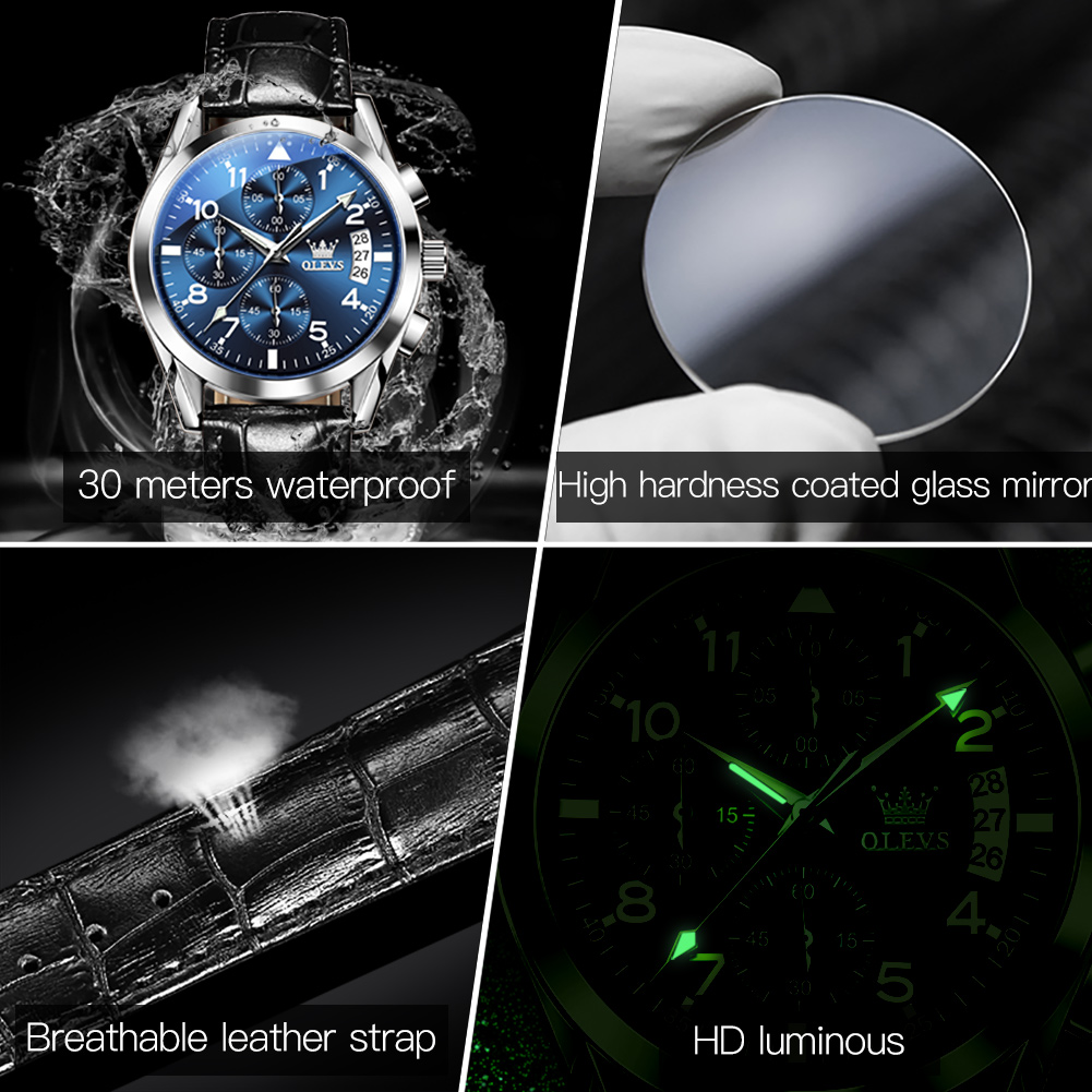OLEVS 2878 Luxury Men's Watche – обзор и цена Luxury Watch Mockup