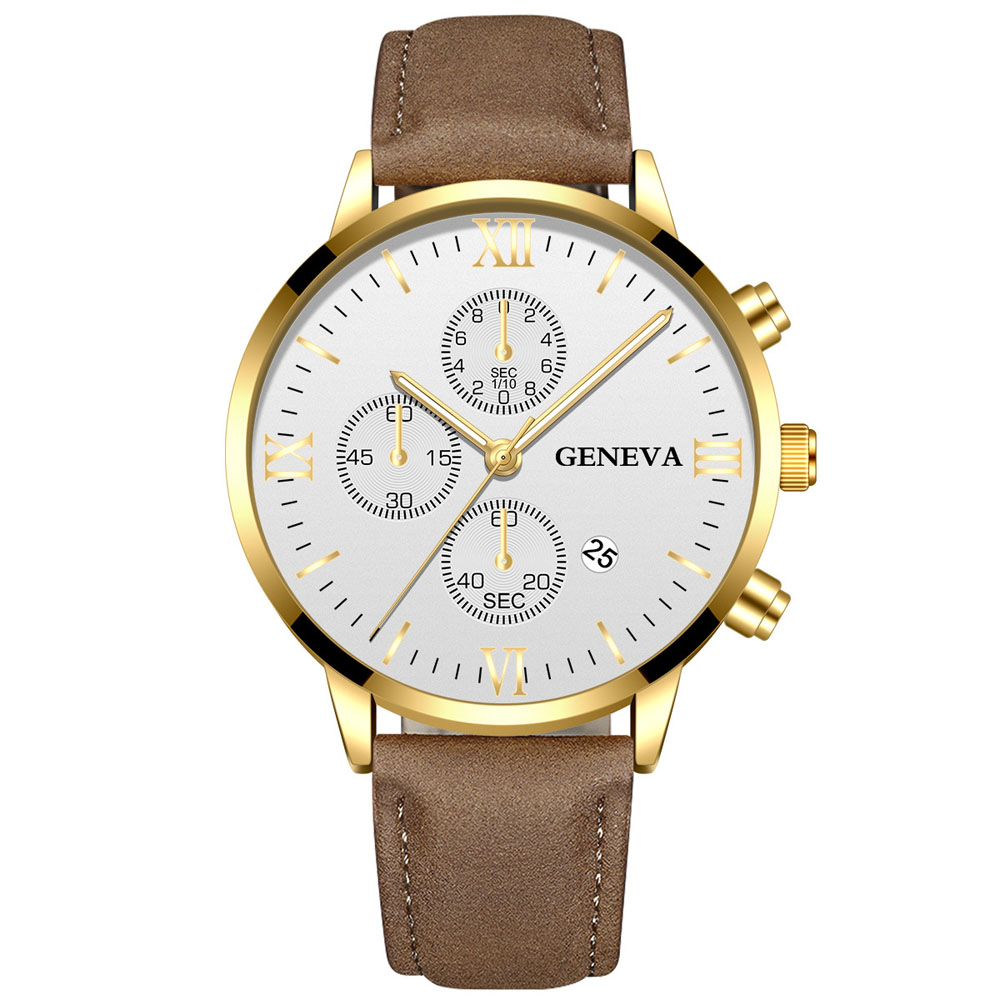 Geneva Fashion  Men Date Alloy – обзор и цена Luxury Watch Mockup