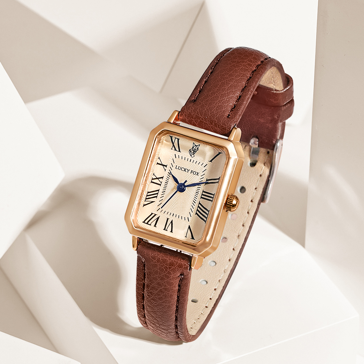 LUCKY FOX 2PCS Light Luxury Gi – обзор и цена Luxury Watch Leather Strap