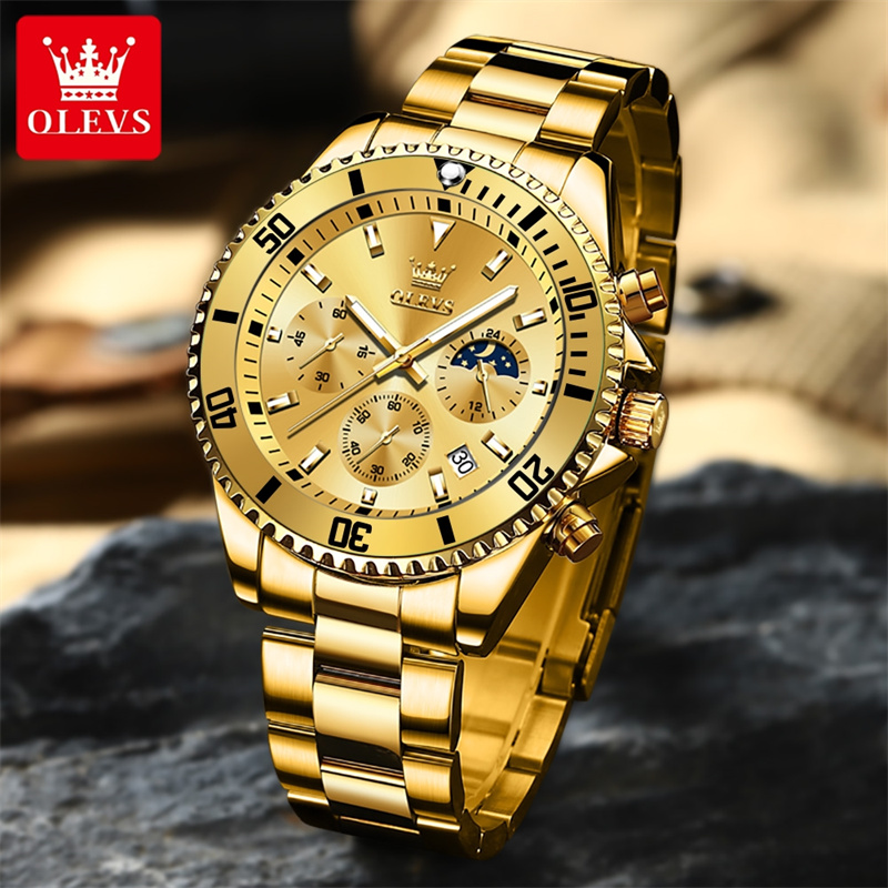 OLEVS Watch Men Top Brand Luxu – обзор и цена Luxury Watch Mockup