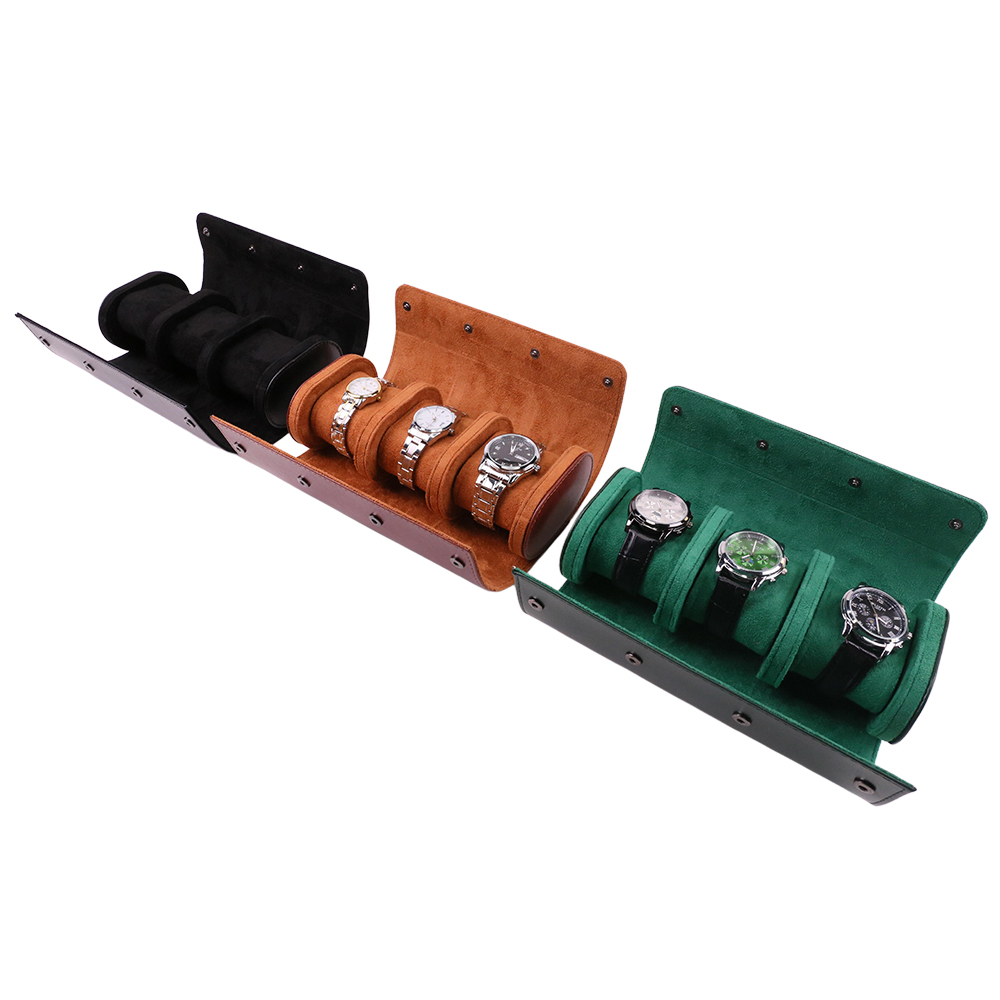 Luxury Portable 3 Slots PU Lea – обзор и цена Luxury Watch Case Travel