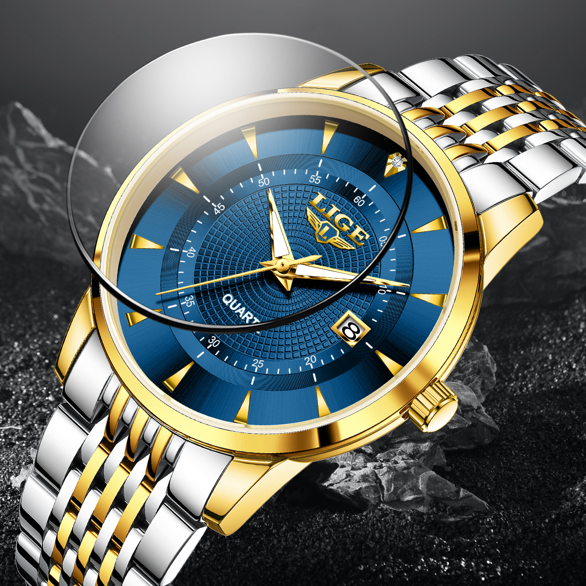 LIGE New 2025 Luxury Man Watch – обзор и цена Luxury Watch And Bracelet