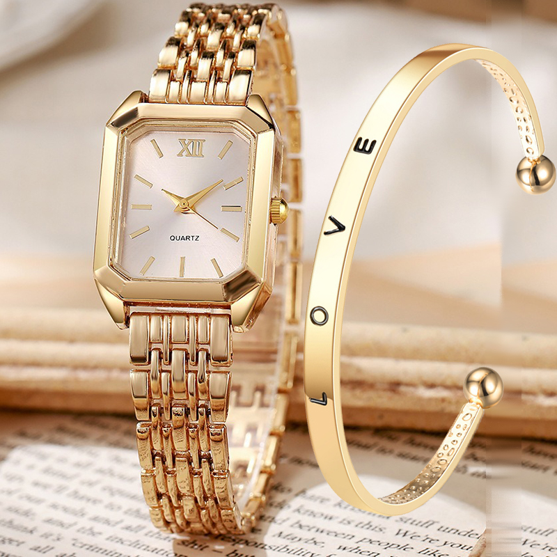 2PCS/set Luxury Women's Quartz – обзор и цена Luxury Watch Kit