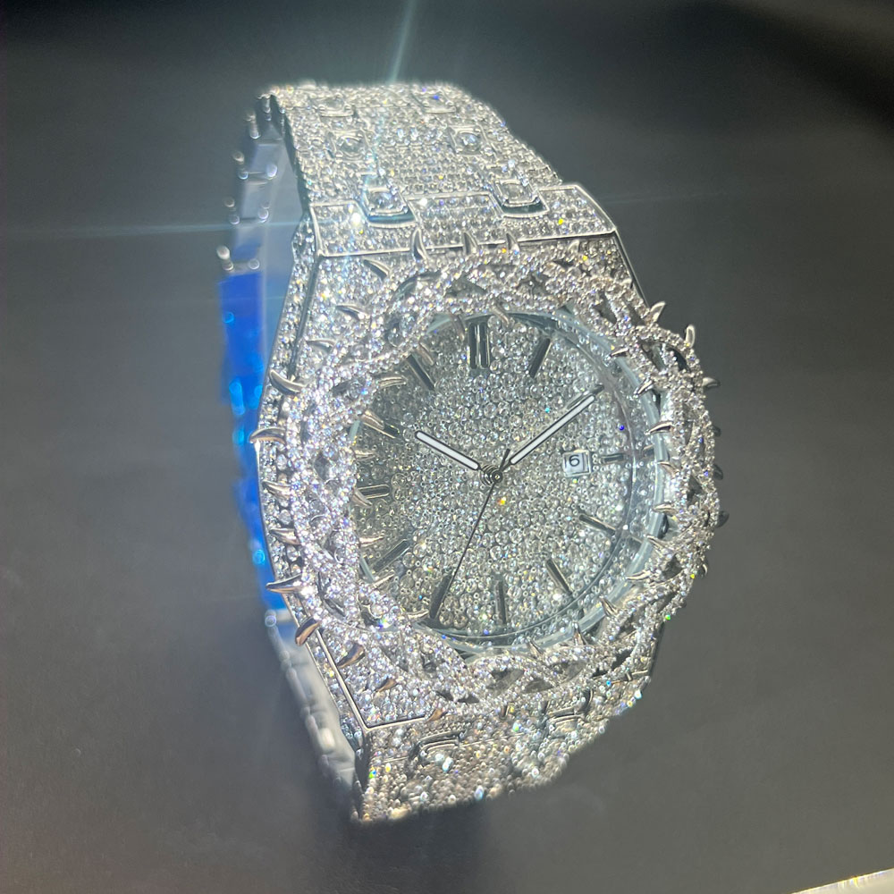 MISSFOX Hot Fashion Full Diamo – обзор и цена Luxury Watch Mockup