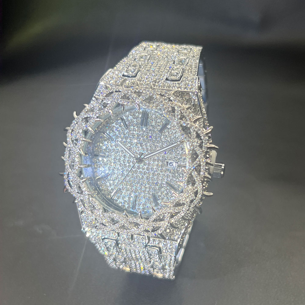 MISSFOX Hot Fashion Full Diamo – обзор и цена Luxury Watch Mockup