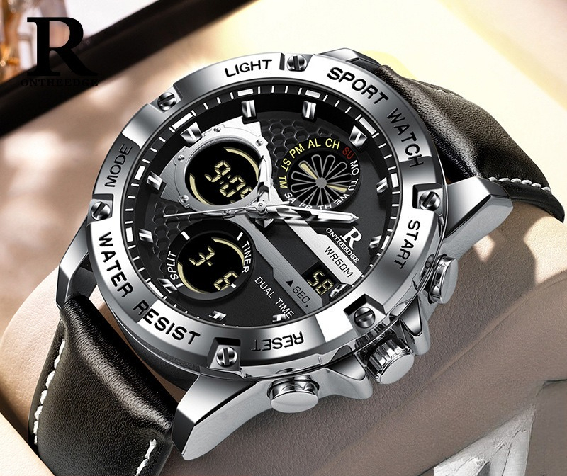 Fashion Men’s Big Face Quartz  – обзор и цена Perpetual Calendar Watch