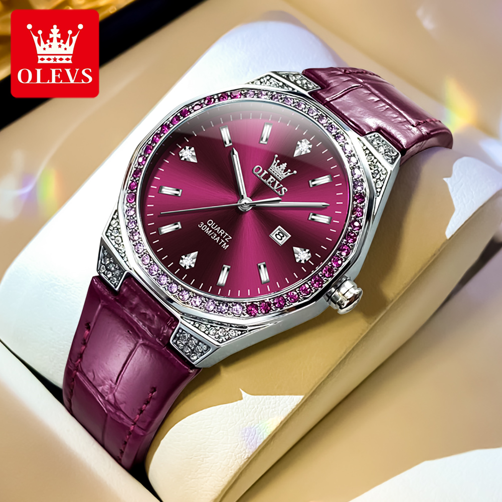 OLEVS Original Women's Watches – обзор и цена Luxury Watch Leather Strap