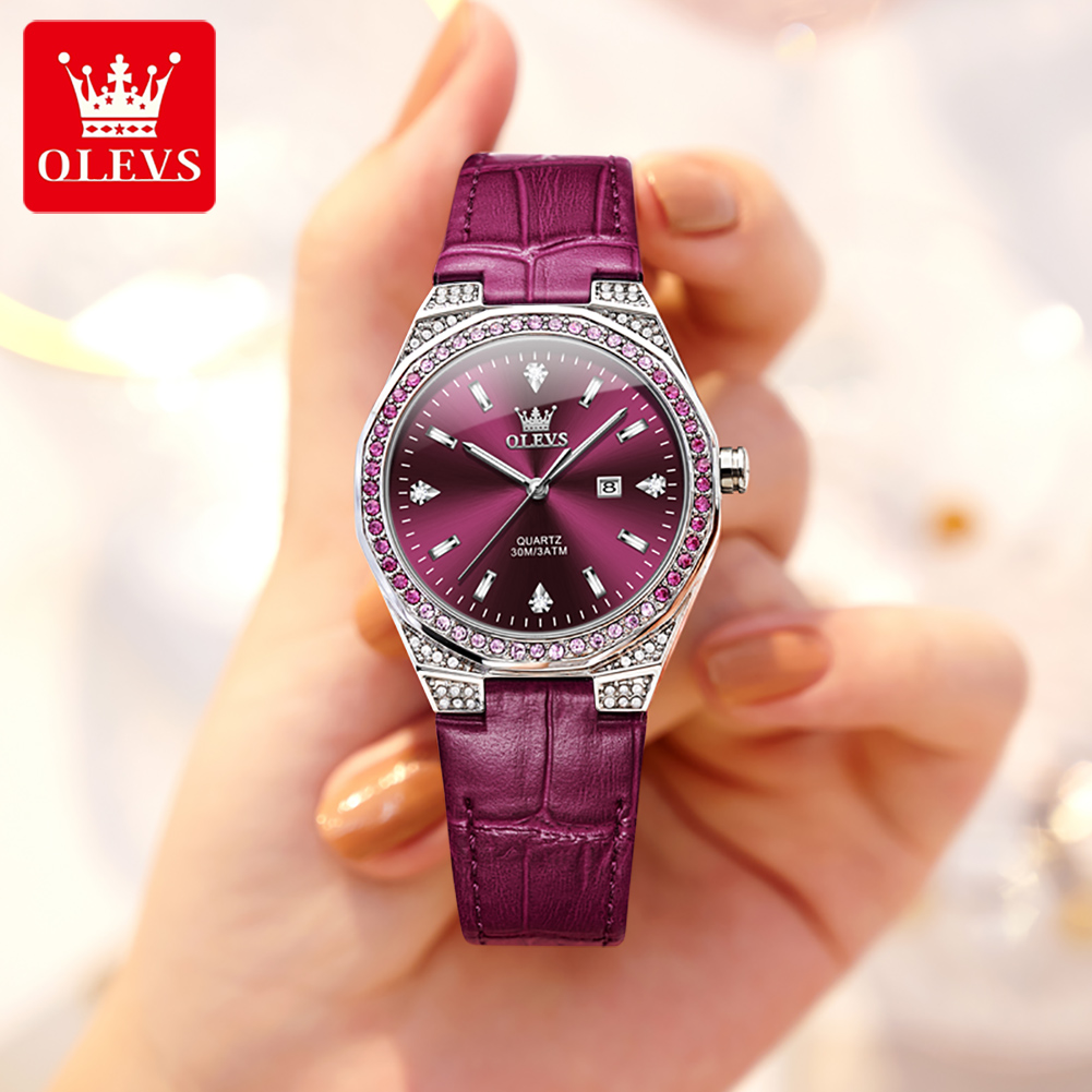 OLEVS Original Women's Watches – обзор и цена Luxury Watch Leather Strap