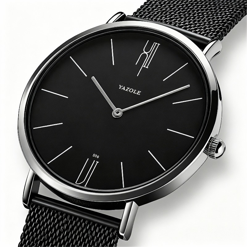 Fashion Simple Men Watch TOP B – обзор и цена Luxury Watch Mockup