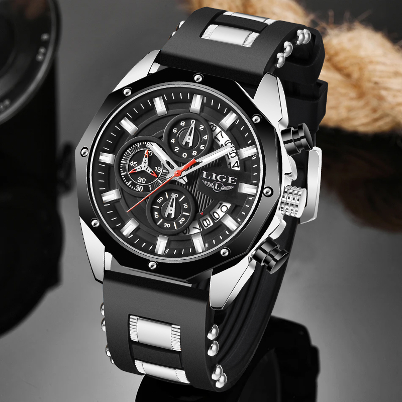 LIGE Fashion Outdoor Quartz Ma – обзор и цена Luxury Watch Box