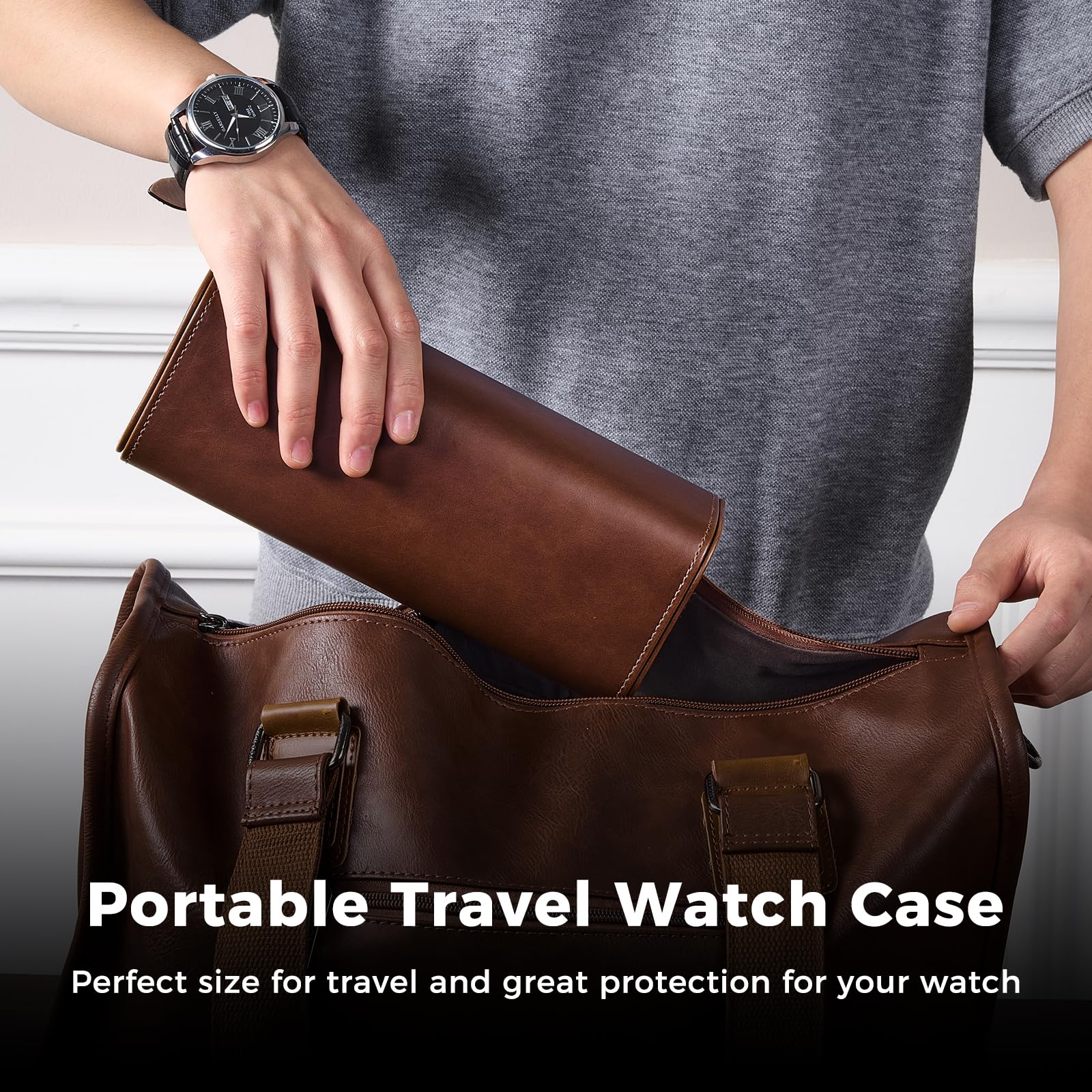 Luxury PU Leather Watch Case W – обзор и цена Luxury Watch Case Travel