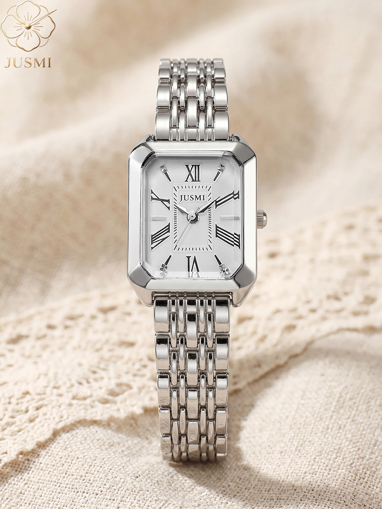 1pcs/set JUSMI Women's Square  – обзор и цена Luxury Watch Kit