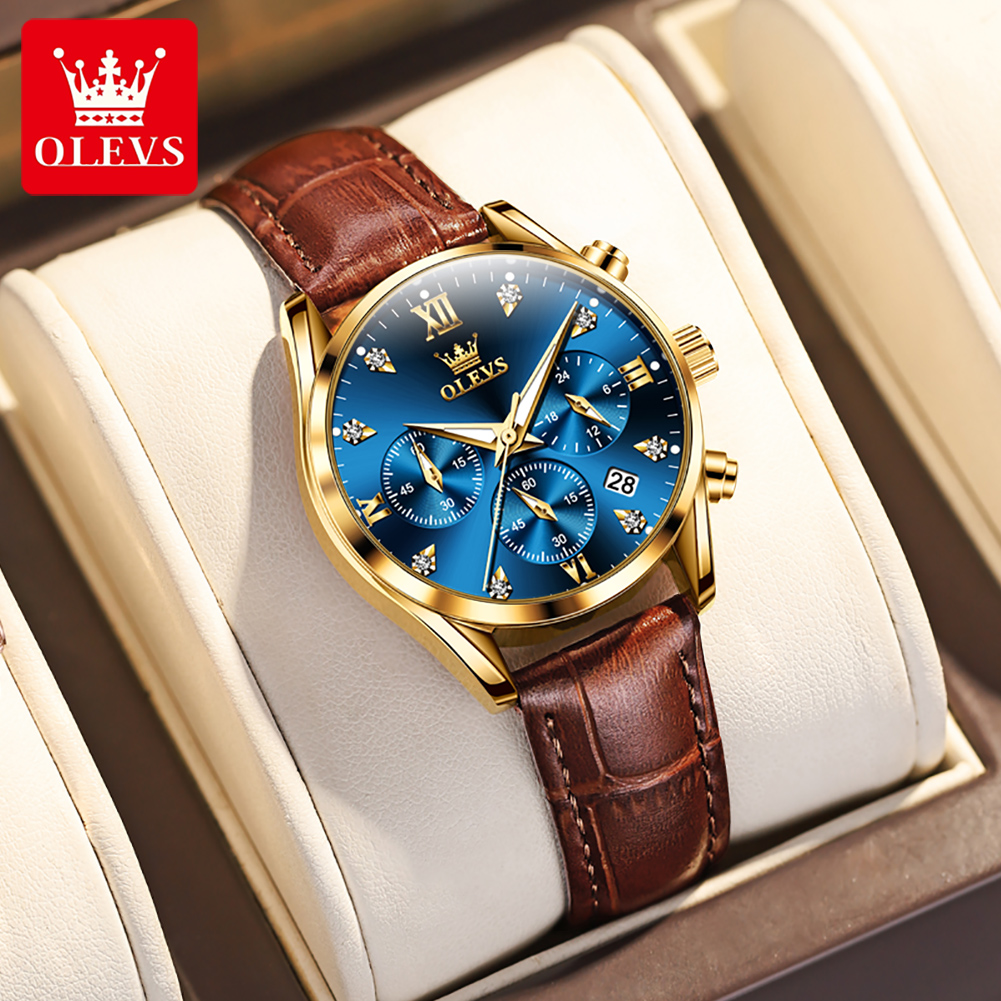 OLEVS 5523 Original Brand Wome – обзор и цена Luxury Watch Leather Strap