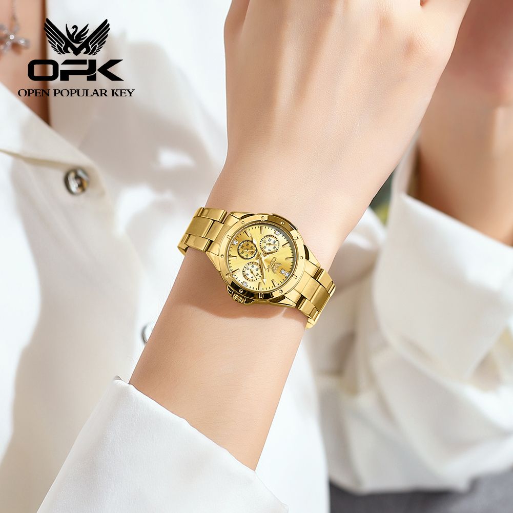 OPK 6001 Wristwatch for Women  – обзор и цена Luxury Watch Leather Strap