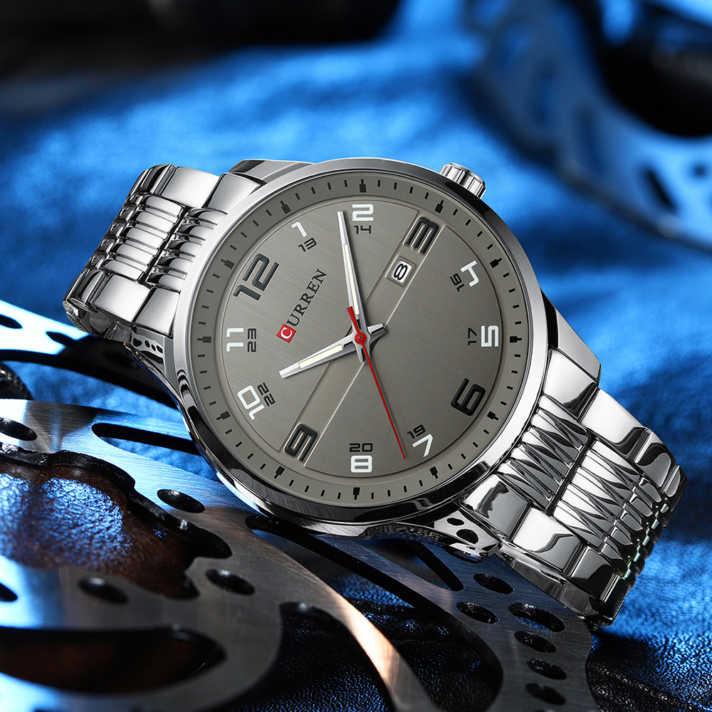 Top Luxury Brand CURREN Men Fa – обзор и цена Luxury Watch Mockup