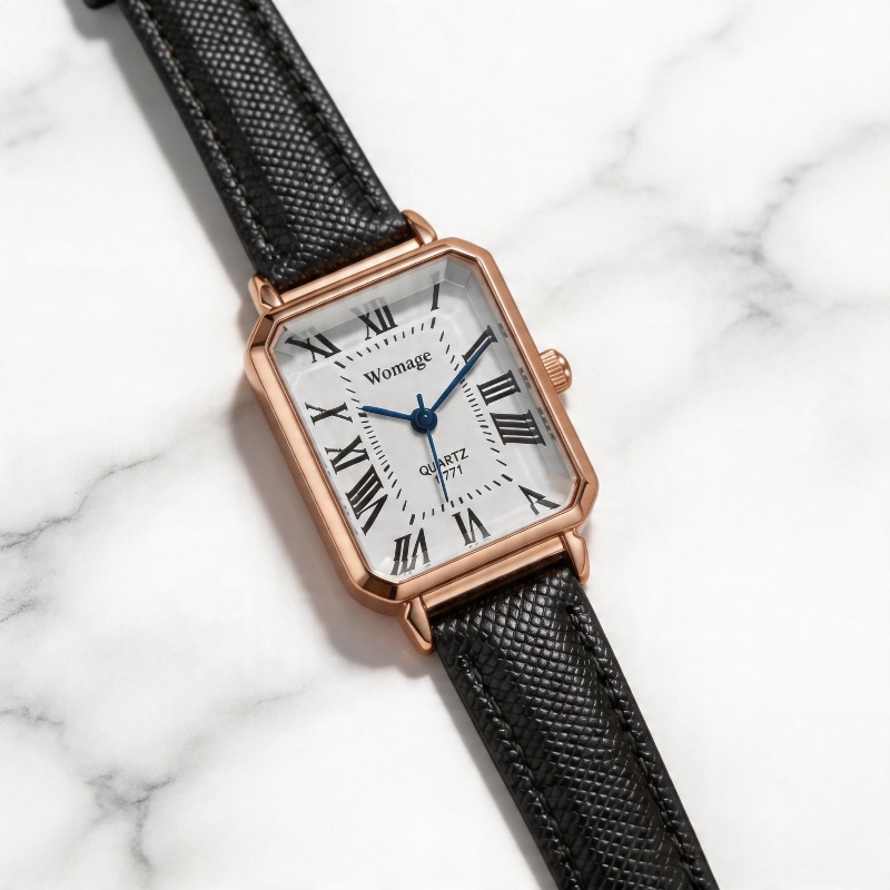 Fashion Rectangle Quartz Watch – обзор и цена Luxury Watch Leather Strap