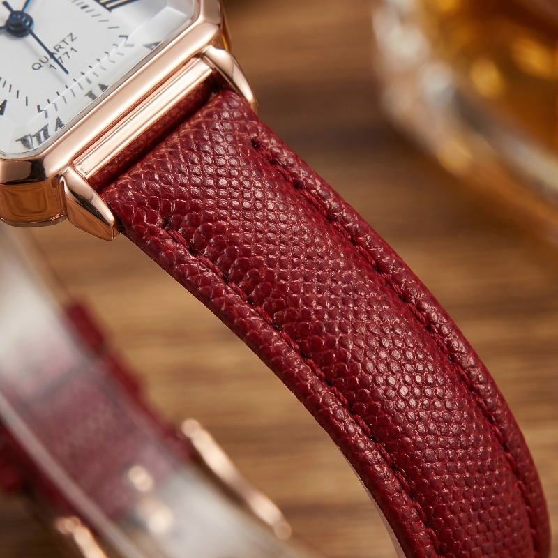Fashion Rectangle Quartz Watch – обзор и цена Luxury Watch Leather Strap