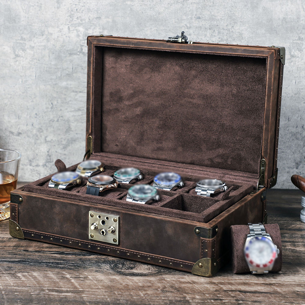 CONTACT'S FAMILY 8 Leather Cus – обзор и цена Luxury Watch Case Travel