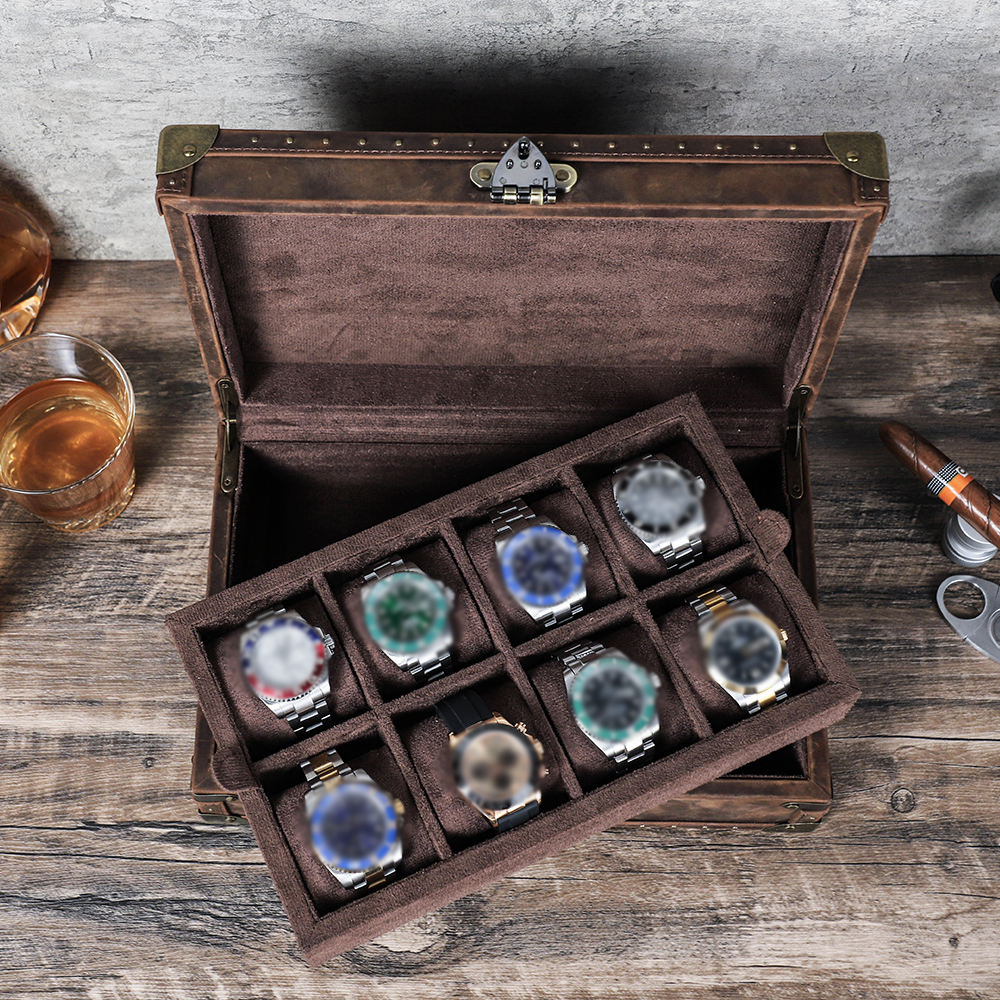CONTACT'S FAMILY 8 Leather Cus – обзор и цена Luxury Watch Case Travel