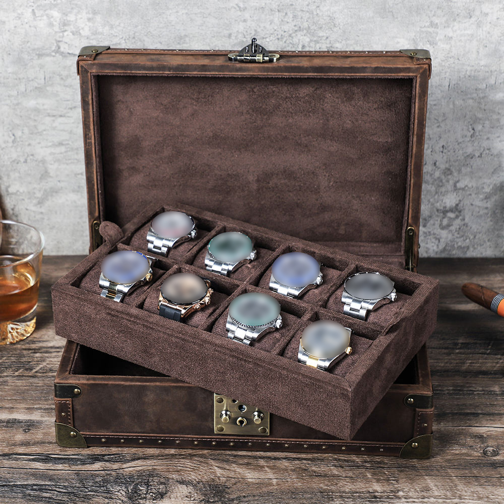 CONTACT'S FAMILY 8 Leather Cus – обзор и цена Luxury Watch Case Travel