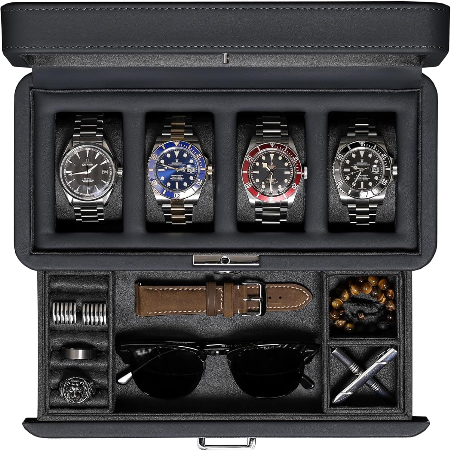 Luxury 4-Slot Watch Box with V – обзор и цена Luxury Women'S Watch