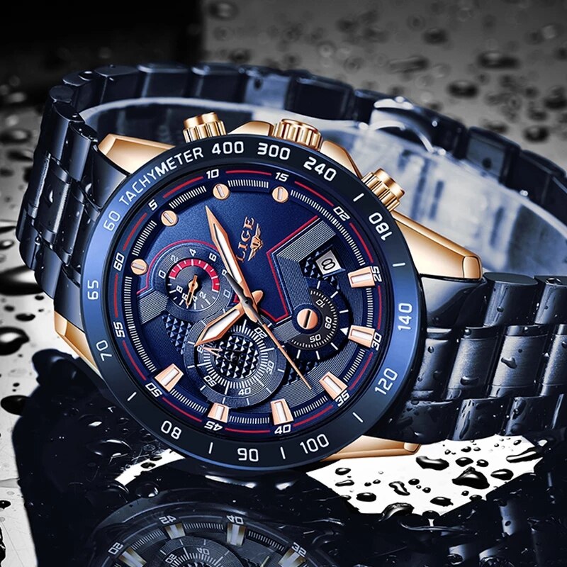 LIGE New Fashion Watches Men S – обзор и цена Luxury Watch Mockup