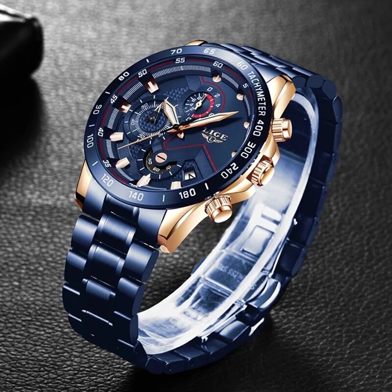 LIGE New Fashion Watches Men S – обзор и цена Luxury Watch Mockup