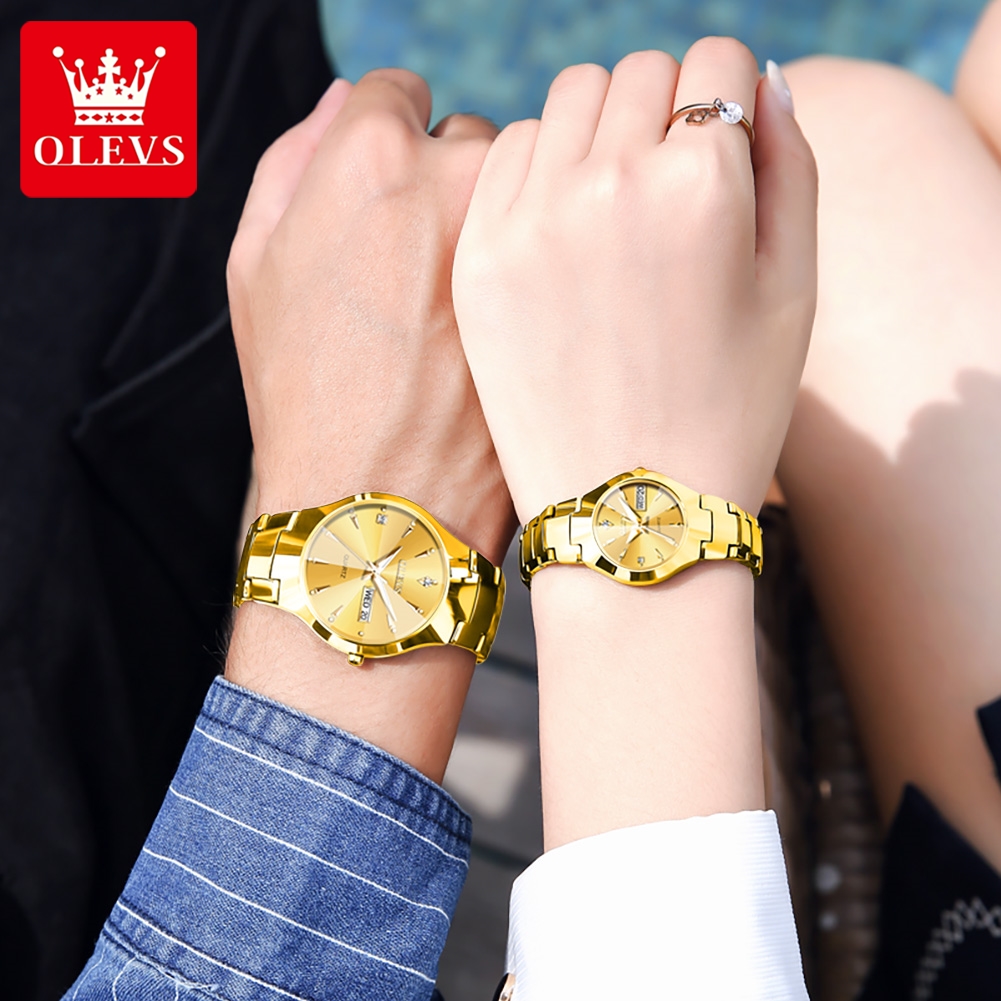 OLEVS TOP Brand Gold Watches f – обзор и цена Luxury Watch Mockup