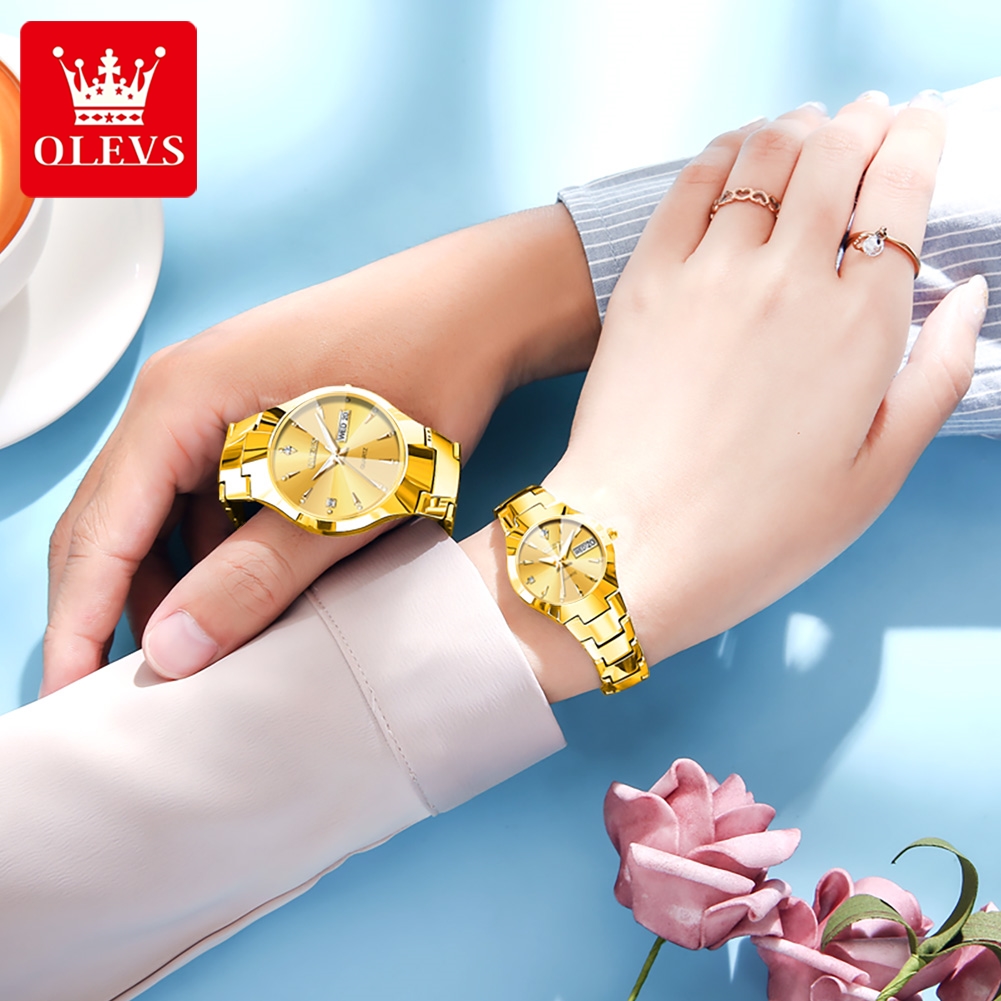 OLEVS TOP Brand Gold Watches f – обзор и цена Luxury Watch Mockup