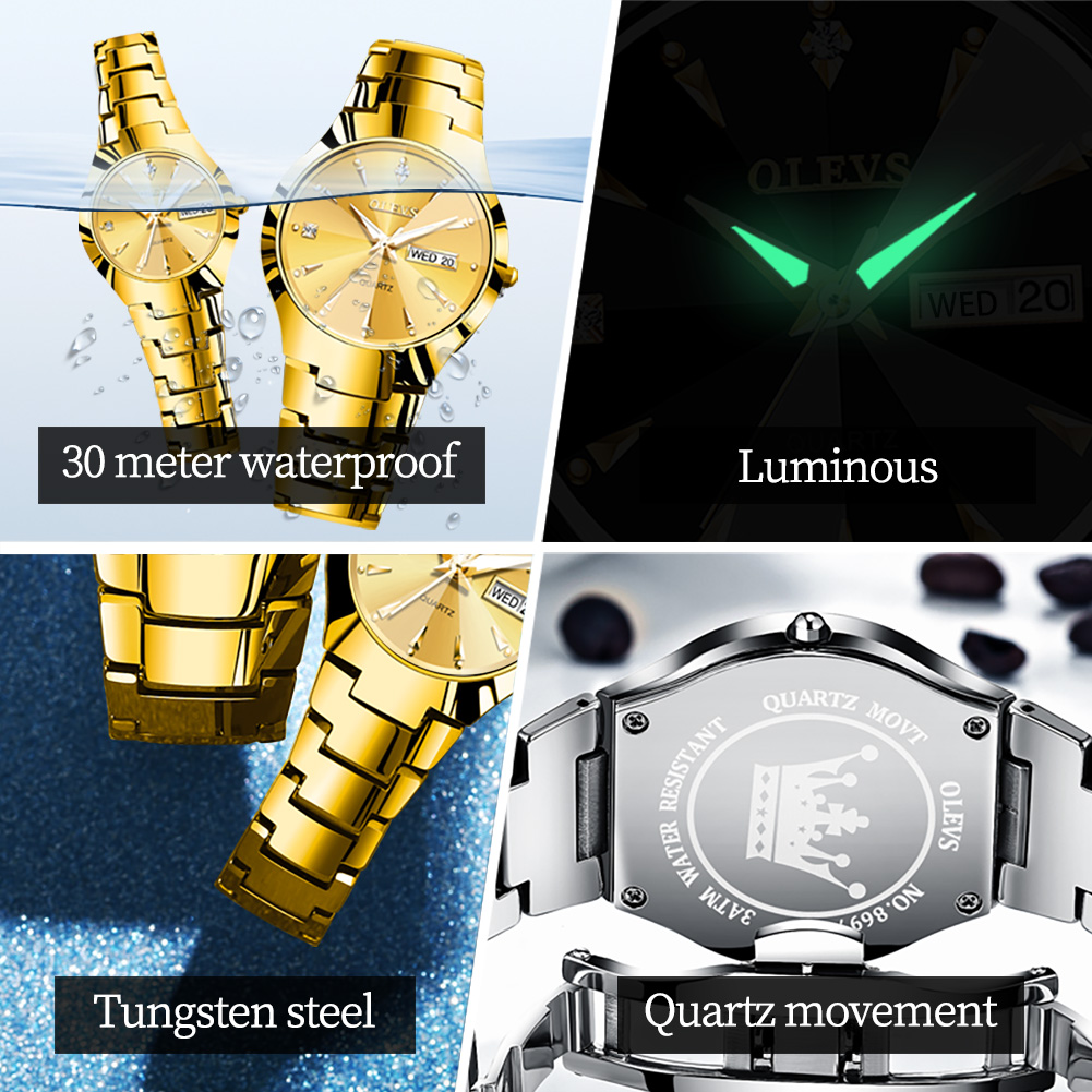 OLEVS TOP Brand Gold Watches f – обзор и цена Luxury Watch Mockup