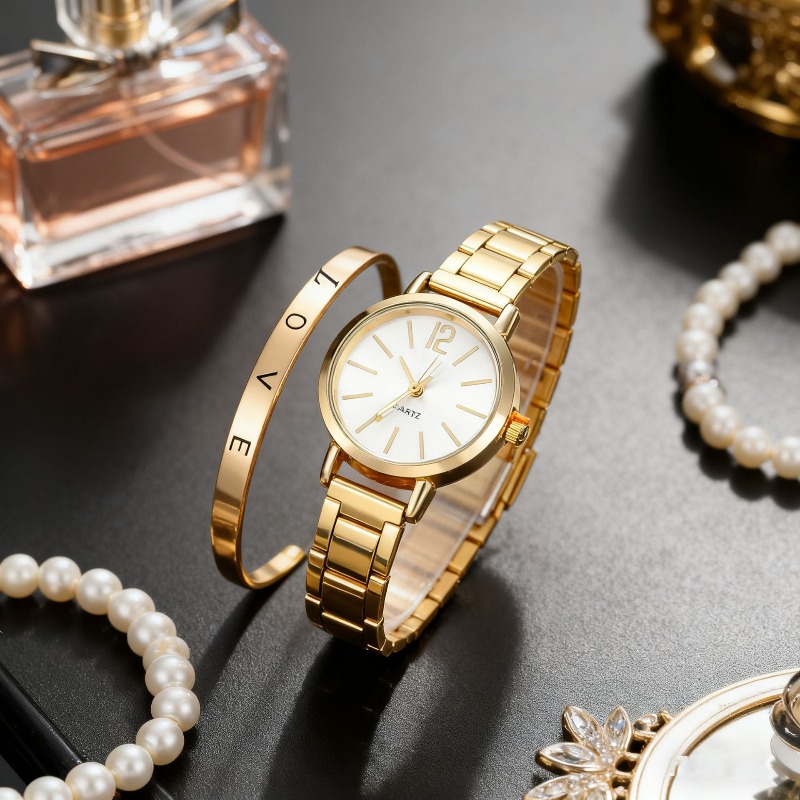 2pcs Set Watch Luxury Women Si – обзор и цена Luxury Women'S Watch