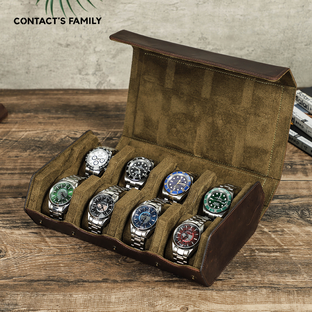 CONTACT'S FAMILY Luxury Genuin – обзор и цена Luxury Watch Case Travel