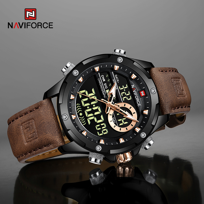 New NAVIFORCE Men Watches Quar – обзор и цена Luxury Watch Mockup